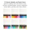 KINGART® Gel Stick Artist Mixed Media Watercolor Crayons, Set of 72 Unique Colors